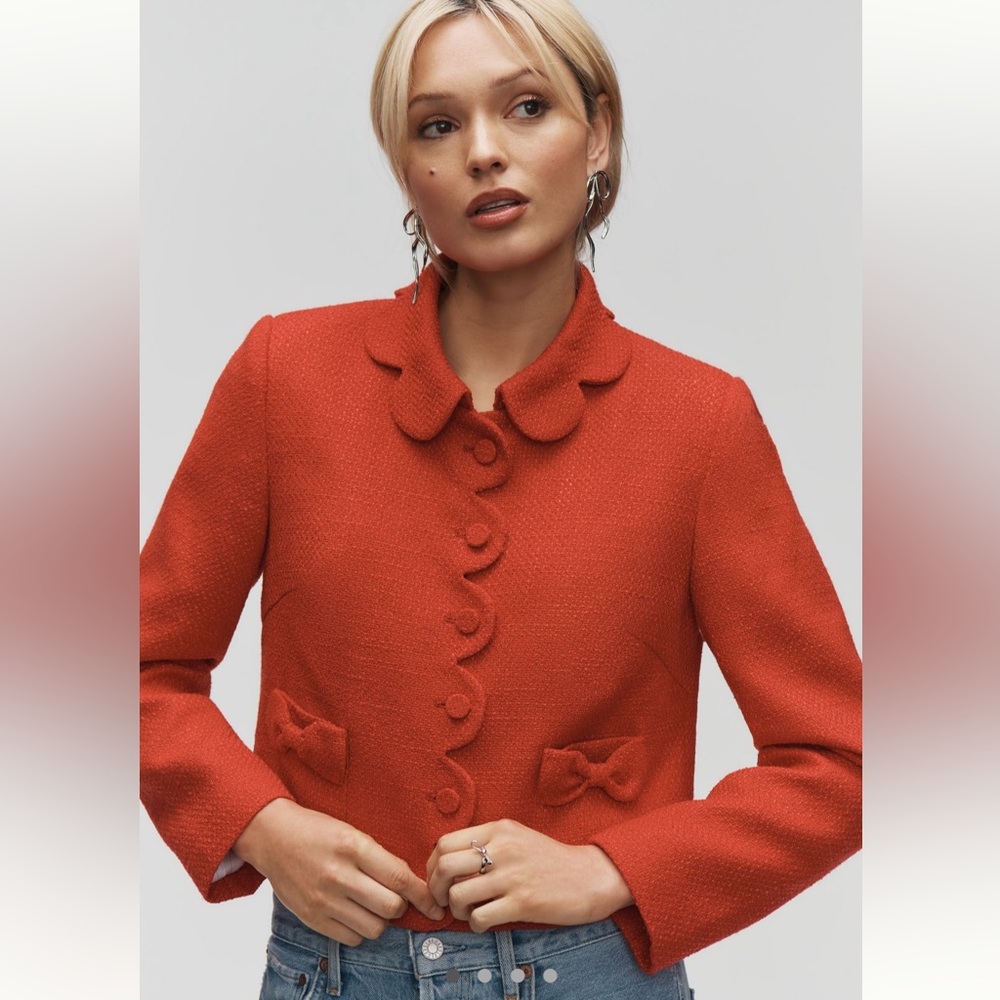 Anthropologie scallop lady jacket